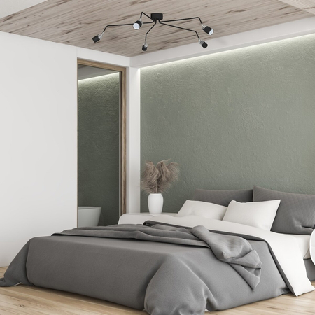 Milagro Lampa sufitowa JOKER BLACK/CHROME 5xGU10 MLP1341 CZARNY