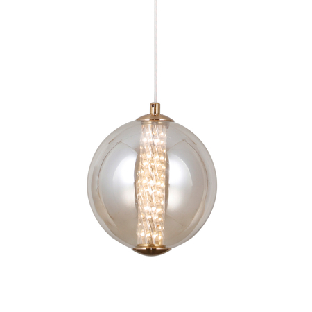 Lampa wisząca Italux PND-34359-S-HBR-AMB złoty