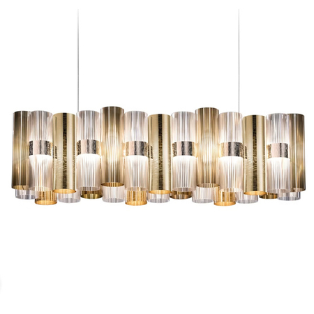 Lampa wisząca Slamp LA LOLLO LINEAR 100 - GOLD LALSXXLGLD01T00NMTEU złoty