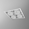 Lampa wpuszczana AQForm Squares 111 x 4 Sq Qrled 230V Recessed Biały Struktura
