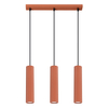 Sollux Lighting Lampa wisząca KARBON 3L ochra czerwona SL.1632