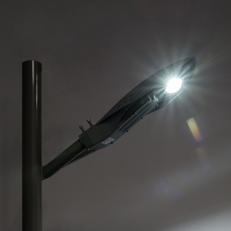 Oprawa uliczna LED Bridgelux 80W MeanWell driver IP65 aluminiowa biała obudowa