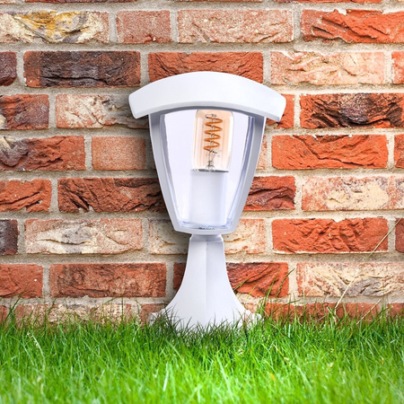 Eko-Light Lampa ogrodowa stojąca Fox 1xE27 Mała Biały EKO3513 BIAŁY