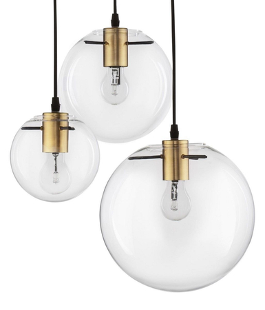Lampa wisząca Luces Exclusivas UPATA LE41815 czarny/złoty