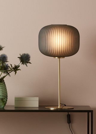 Lampa stołowa Markslöjd SOBER 107820 szary/mosiądz