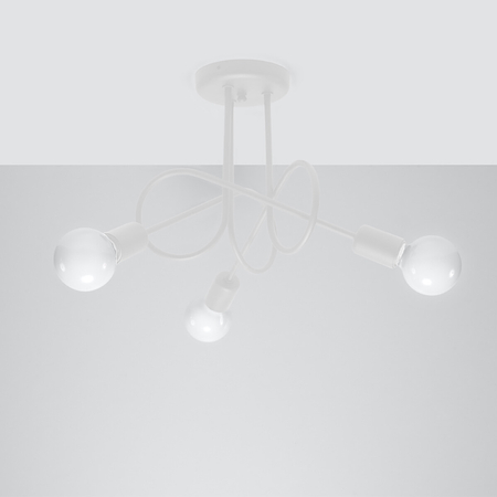 Sollux Lighting Żyrandol LOOP 3 biały SL.1431