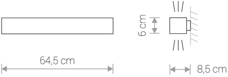 Kinkiet SOFT WALL LED 60X6 Nowodvorski 7541 biały