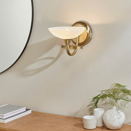 Kinkiet Endon Lighting Cagney CAGNEY-1WBAB mosiądz