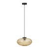 Lampa wisząca Kaja DROP K-5673 bursztynowy, czarny