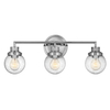 Kinkiet Poppy - 3 źródła światła - Polerowany chrom Quintiesse QN-POPPY3-PC-BATH