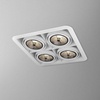 Lampa wpuszczana AQForm Iform 111 x 4 Sq Recessed Biały Struktura
