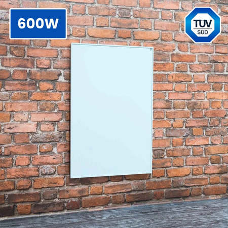 Panel grzewczy na podczerwień Greenie 60x90cm 600W biały - 5 lat gwarancji - 11 - 15m2