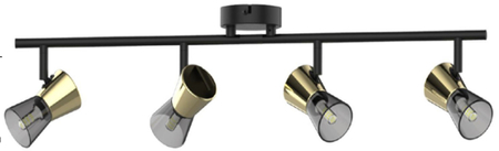 Lampa sufitowa CENTO Zuma Line TK220532-4BG czarny/złoty