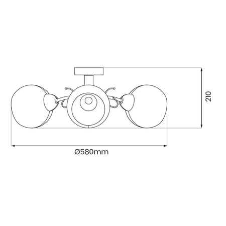 Milagro Lampa sufitowa OSLO 3xE27 ML1273 CHROM