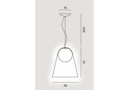 Lampa wisząca Foscarini 285007/3-15 Satellight