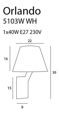 Kinkiet Maxlight 5103W/WHNM biały