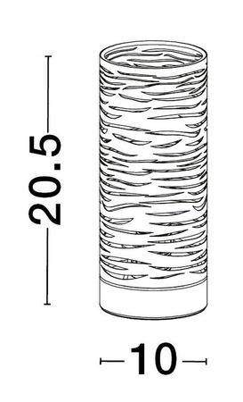 Lampa stołowa Luces Exclusivas BARRA - biały i złoty LE43437