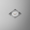 Lampa wpuszczana AQForm Squares 70 x 1 Qrled Lens Trimless Biały Struktura