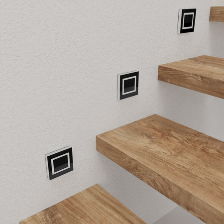 Eko-Light Oprawa schodowa EVRA BLACK Barwa Neutralna 4000K EKS6905 CZARNY