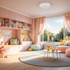 Milagro Plafon MOONCAT PINK 34W LED ML1059 RÓŻOWY