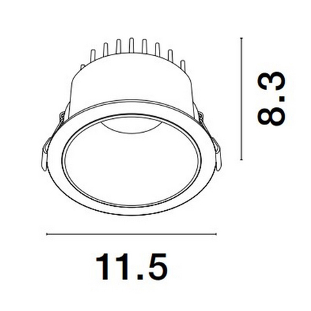 Oczko Luces Exclusivas ARAMIEL LE65120 czarny