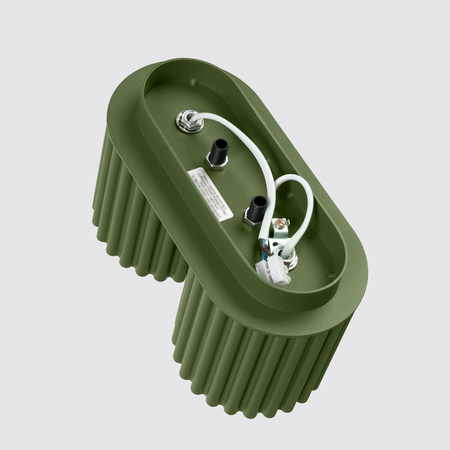 Sollux Lighting Plafon AURA 2 zielony oliwkowy GU10 SL.1795