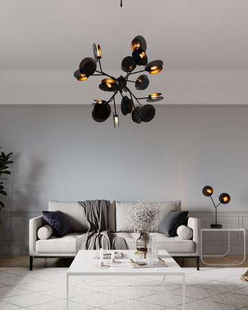 Lampa stołowa By Rydens Turno 4002610-4002 matowy czarny