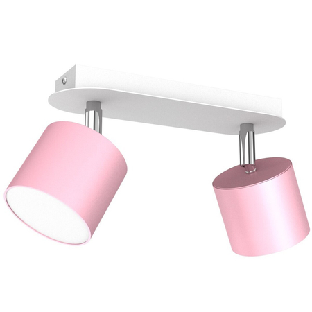 Milagro Lampa sufitowa DIXIE PINK 2xGX53 MLP7610 RÓŻOWY / BIAŁY