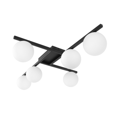 Lampa sufitowa Kaja KORFU K-5461 czarny, biały