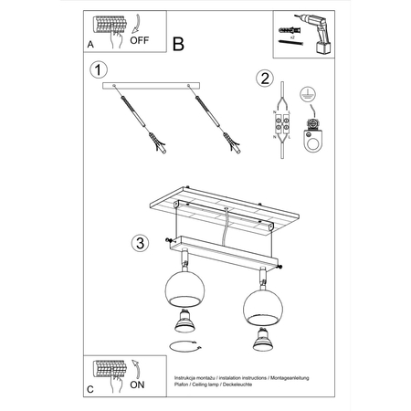 Sollux Lighting Plafon OCULARE 3 biały SL.0439