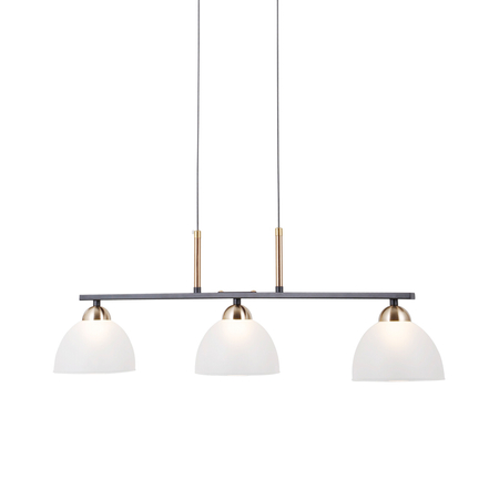 Lampa wisząca Italux Montiela PND-34374-3-BK Czarny mat, złoty