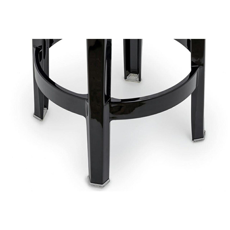 Krzesło barowe CHARLES 65 czarne - poliwęglan