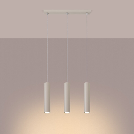 Sollux Lighting Lampa wisząca LAGOS 3L beżowa SL.1481