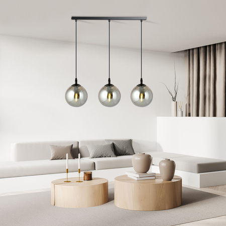 Lampa wisząca COSMO 3 BL GRAFIT Emibig 712/3 czarny