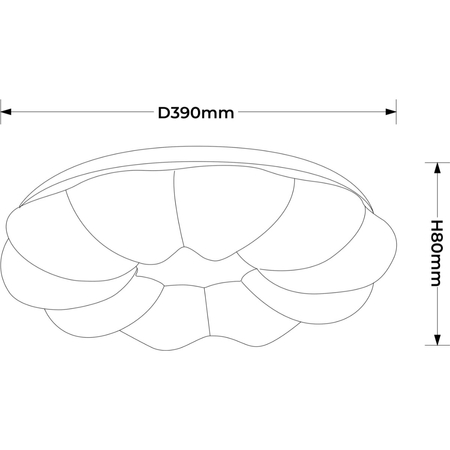 Light Prestige Plafon Ariva 40 cm biały LED 4000K LP-8321/1C-40 WH