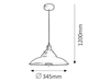 Lampa wisząca Rabalux Doug 2910 czarny matowy