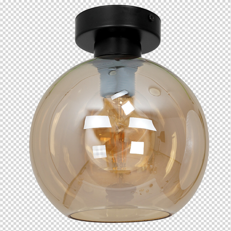 Milagro Lampa sufitowa SOFIA AMBER 1xE27 MLP6575 CZARNY