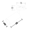 Milagro Oprawa Pipe Track Biały 1xGU10 ML1154 BIAŁY