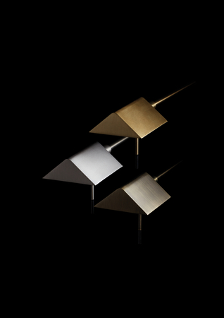 Lampa podłogowa LITE mosiądz mat, czarny mat LED 10W 3000K regulowana wysokość, ściemnialna, wychylna