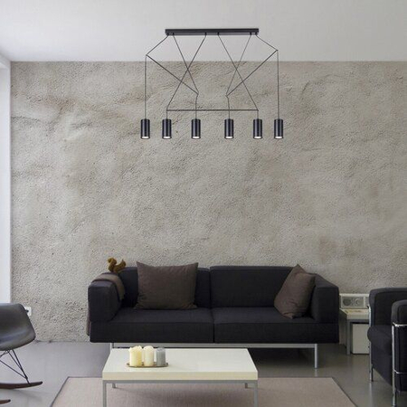 Lampa wisząca Rabalux Aslaug 72018 czarny matowy