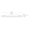 Eko-Light Oprawa Hermetyczna Led Gin 18W 60cm 1850lm 4000K IP65 EKH0856 Szary