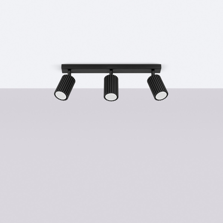 Sollux Lighting Plafon KARBON 3L czarny SL.1581