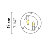 Lampa sufitowa Slamp CLIZIA - FUMÉ MINI CLICS00FUM00000000EU przydymiony