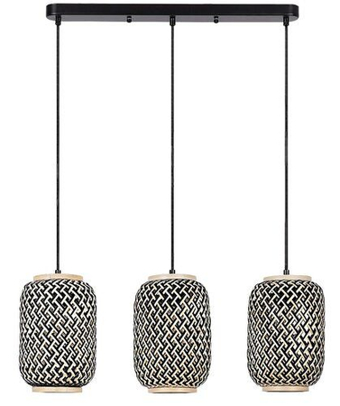 Lampa wisząca Rabalux Adalla 72093 czarny matowy