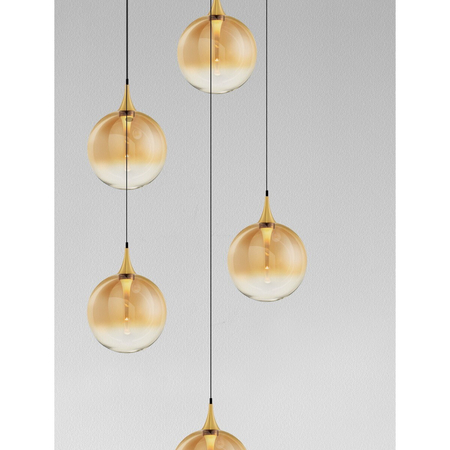 Lampa wisząca Luces Exclusivas LURVELA LE45134 złoty i odcienie złota, czarny