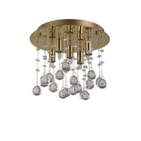 Plafon IdealLux 94663 Moonlight PL5 Oro