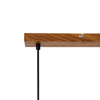 Lampa wisząca Italux Naster PND-23051-3-WO Drewniany, czarny