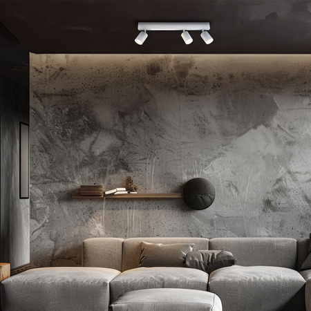 Milagro Lampa Sufitowa Magnet 5W+3xGU10 3000/4000K Biały ML1135 CZARNY