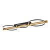 Plafon Italux Natano PLF-55362-40W-WO Czarny piaskowany