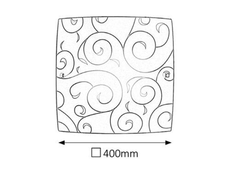 Lampa sufitowa Rabalux Harmony Lux 3855 biały wzorzysty